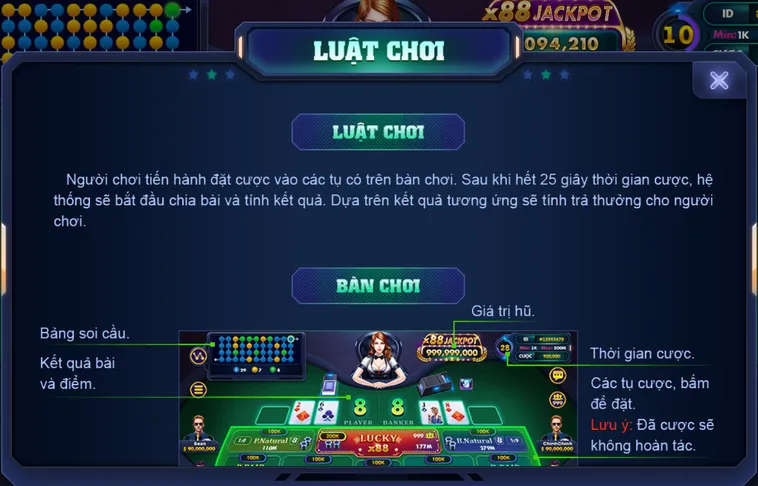 Luật Chơi Và Cách Chơi Baccarat 6 Tại RikVip Chi Tiết