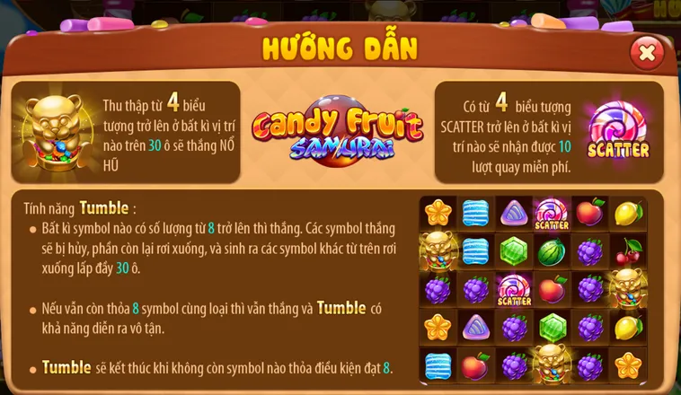 Khám Phá Giao Diện Và Quy Tắc Chơi Candy Fruit Samurai