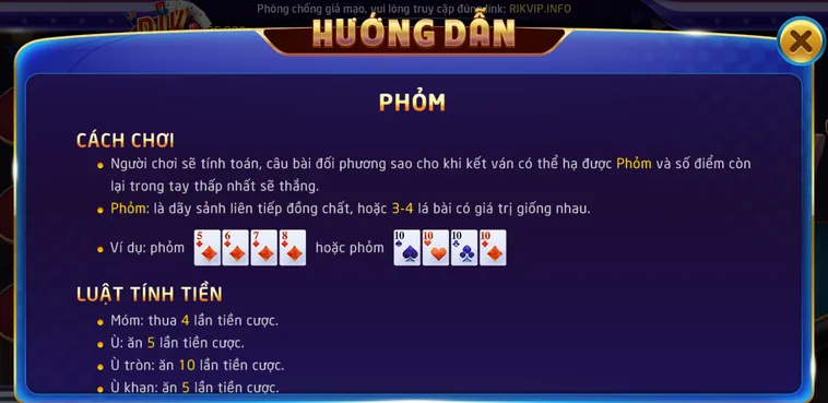 Cách Chơi Phỏm Tại RikVip Cho Người Mới Bắt Đầu