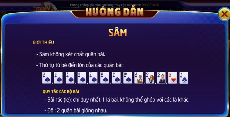 Quy Luật Chia Bài Và Thứ Tự Các Quân Trong Sâm Lốc
