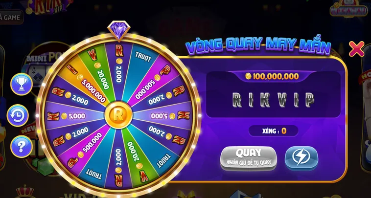 Cách Chơi Minigame Vòng Quay May Mắn Tại RikVip Nhận Quà Khủng Mỗi Ngày